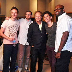 Hans in the studio with Lee Ritenour